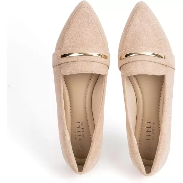 MUSSHOE Flats Shoes Women Pointed Toe Womens Flats Loafers