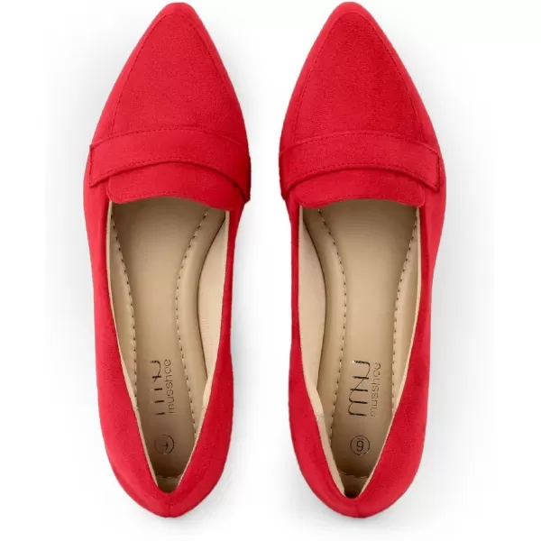 MUSSHOE Flats Shoes Women Pointed Toe Womens Flats Loafers