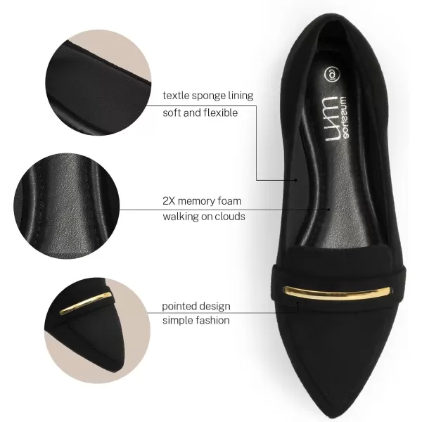 MUSSHOE Flats Shoes Women Pointed Toe Womens Flats Loafers