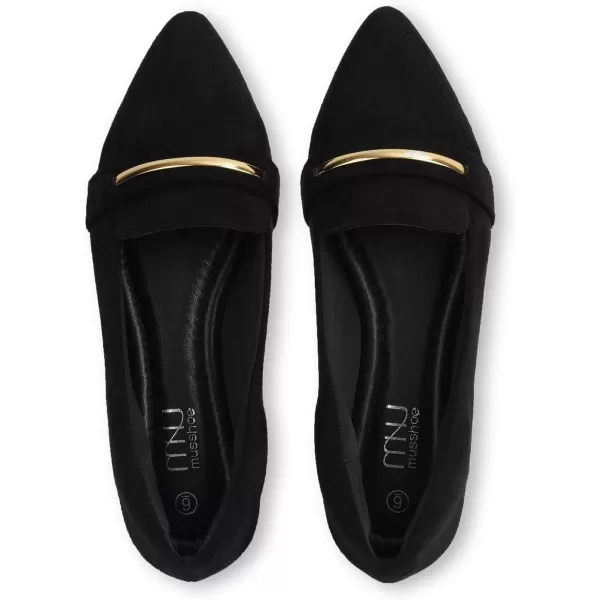 MUSSHOE Flats Shoes Women Pointed Toe Womens Flats Loafers