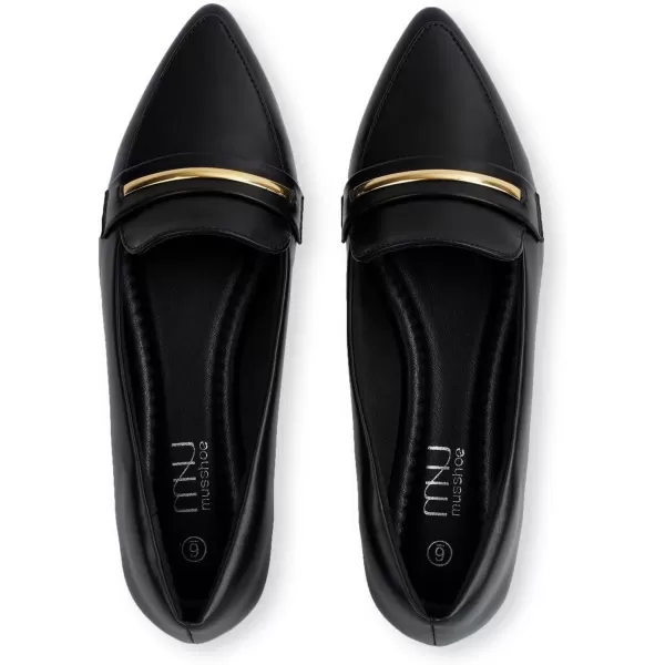 MUSSHOE Flats Shoes Women Pointed Toe Womens Flats Loafers