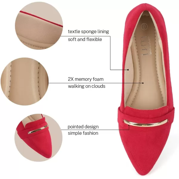 MUSSHOE Flats Shoes Women Pointed Toe Womens Flats Loafers