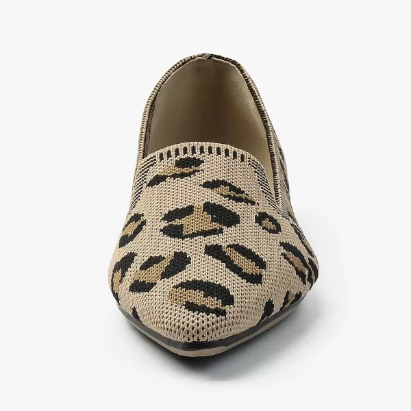 MUSSHOE Flats Shoes for Women Slip on Ballet Flats Dress Shoes Knit Flats Pointed Toe Flat Shoes for Women Comfortable Dressy Women Shoes