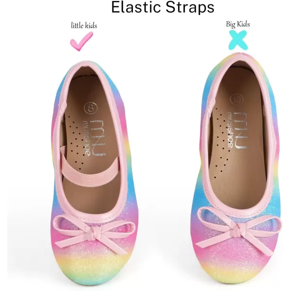 MUSSHOE Girl's Flats Shoes Toddler/Little Kid/Big Kid Girls Dress Shoes Princess Mary Jane Ballet Walking Shoes for Girls