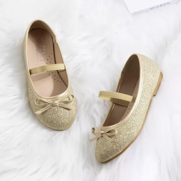 MUSSHOE Girl's Flats Shoes Toddler/Little Kid/Big Kid Girls Dress Shoes Princess Mary Jane Ballet Walking Shoes for Girls