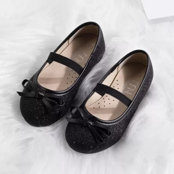 MUSSHOE Girl's Flats Shoes Toddler/Little Kid/Big Kid Girls Dress Shoes Princess Mary Jane Ballet Walking Shoes for Girls