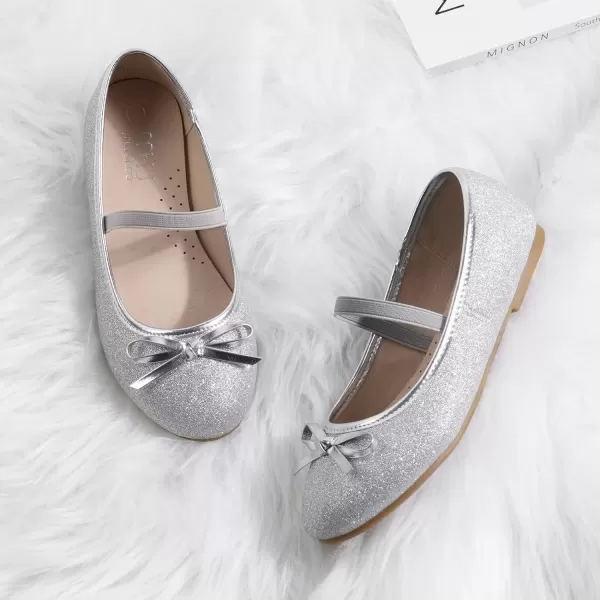 MUSSHOE Girl's Flats Shoes Toddler/Little Kid/Big Kid Girls Dress Shoes Princess Mary Jane Ballet Walking Shoes for Girls