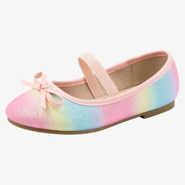MUSSHOE Girl's Flats Shoes Toddler/Little Kid/Big Kid Girls Dress Shoes Princess Mary Jane Ballet Walking Shoes for Girls
