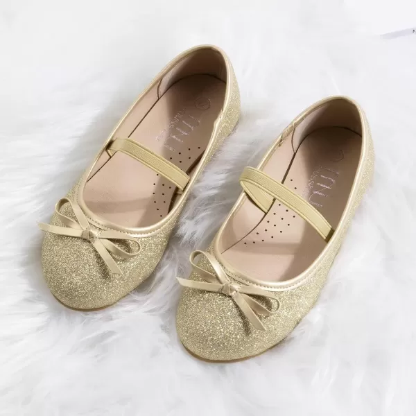 MUSSHOE Girl's Flats Shoes Toddler/Little Kid/Big Kid Girls Dress Shoes Princess Mary Jane Ballet Walking Shoes for Girls