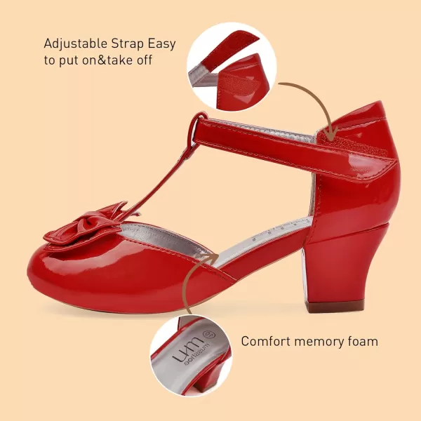 MUSSHOE Girls little/Toddle low heel dress shoes Flower Girl Sandals for Party Wedding
