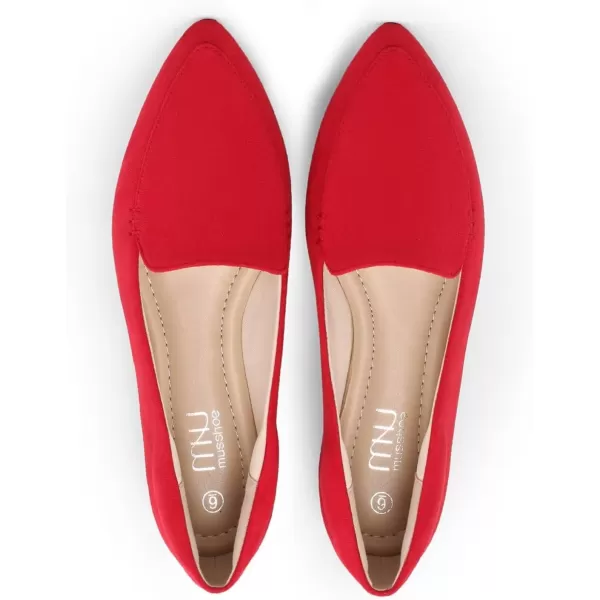 MUSSHOE Loafers for Women Comfortable Pointed Toe Memory Foam Women's Loafers