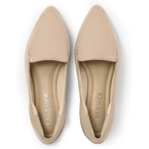 MUSSHOE Loafers for Women Comfortable Pointed Toe Memory Foam Women's Loafers