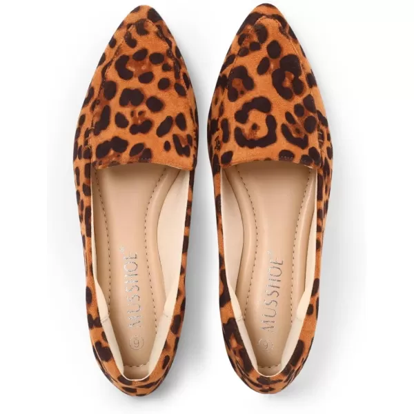 MUSSHOE Loafers for Women Comfortable Pointed Toe Memory Foam Women's Loafers