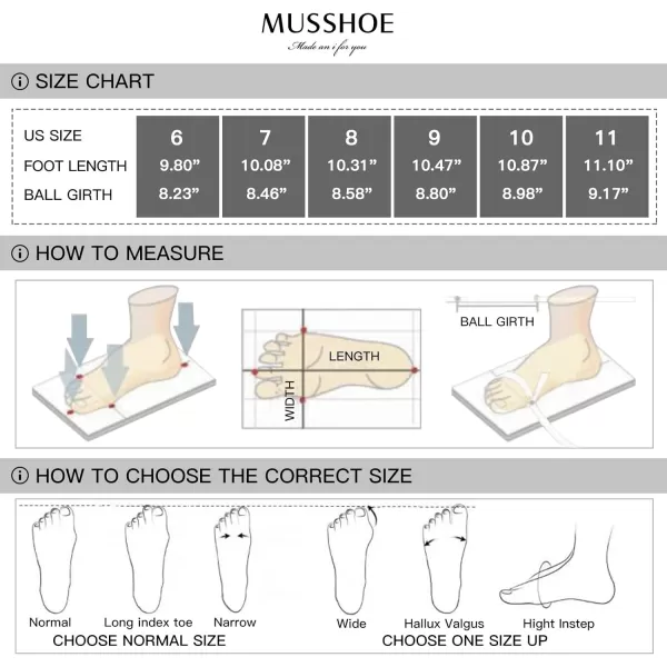 MUSSHOE Loafers for Women Comfortable Pointed Toe Memory Foam Women's Loafers