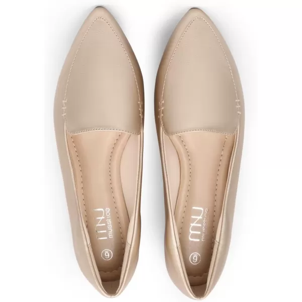 MUSSHOE Loafers for Women Comfortable Pointed Toe Memory Foam Women's Loafers