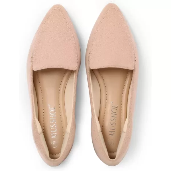 MUSSHOE Loafers for Women Comfortable Pointed Toe Memory Foam Women's Loafers