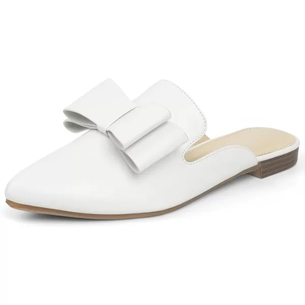 MUSSHOE Mules for Women Flats Comfortable Pointed Toe Slip on Women Mules Flats
