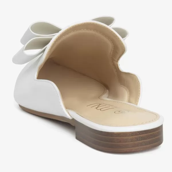 MUSSHOE Mules for Women Flats Comfortable Pointed Toe Slip on Women Mules Flats