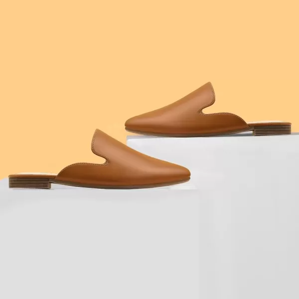 MUSSHOE Mules for Women Flats Comfortable Pointed Toe Women Mules