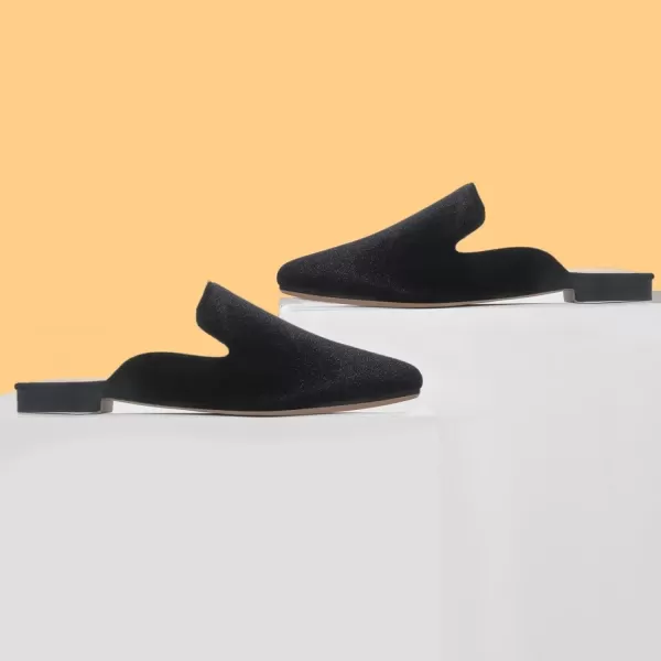 MUSSHOE Mules for Women Flats Comfortable Pointed Toe Women Mules
