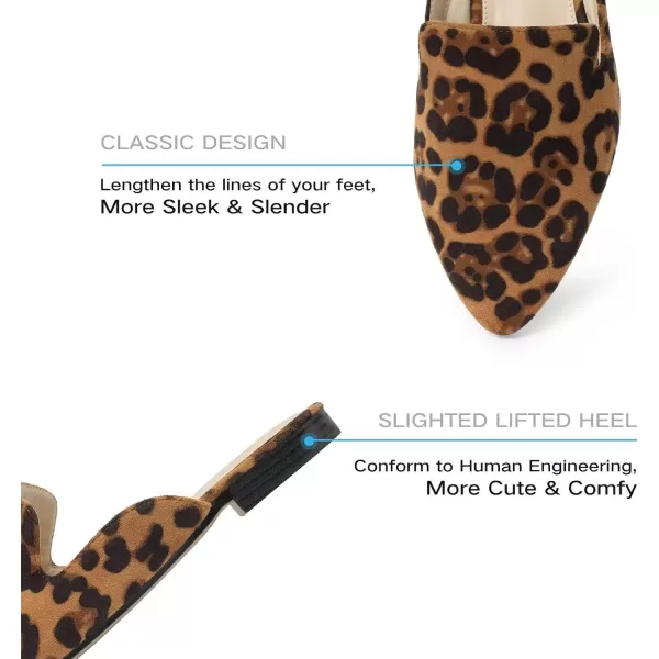 MUSSHOE Mules for Women Flats Comfortable Pointed Toe Women Mules