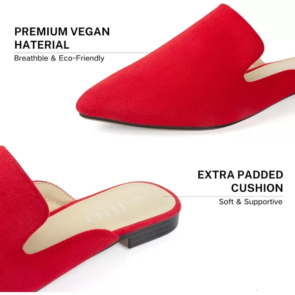 MUSSHOE Mules for Women Flats Comfortable Pointed Toe Women Mules