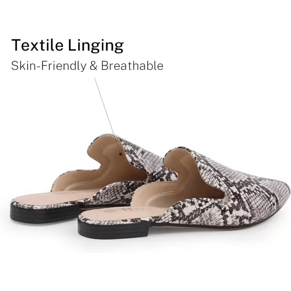 MUSSHOE Mules for Women Flats Comfortable Pointed Toe Women Mules
