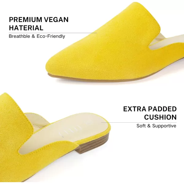 MUSSHOE Mules for Women Flats Comfortable Pointed Toe Women Mules