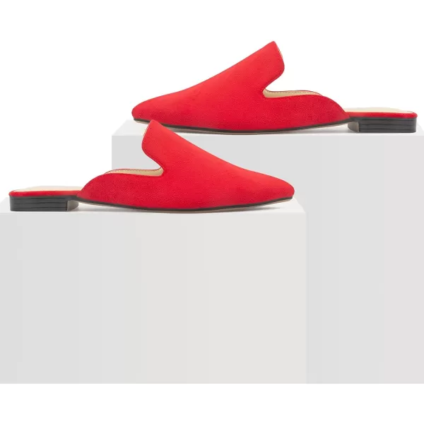 MUSSHOE Mules for Women Flats Comfortable Pointed Toe Women Mules