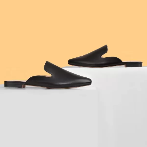 MUSSHOE Mules for Women Flats Comfortable Pointed Toe Women Mules