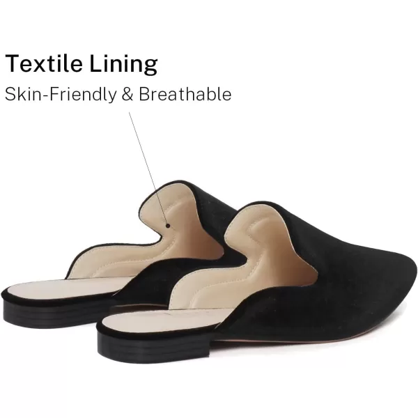 MUSSHOE Mules for Women Flats Comfortable Pointed Toe Women Mules