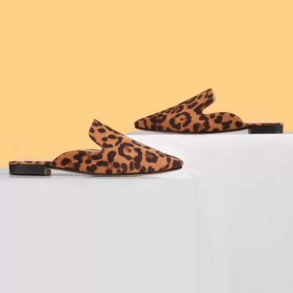 MUSSHOE Mules for Women Flats Comfortable Pointed Toe Women Mules