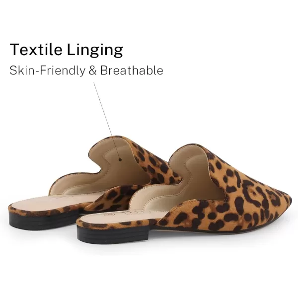 MUSSHOE Mules for Women Flats Comfortable Pointed Toe Women Mules
