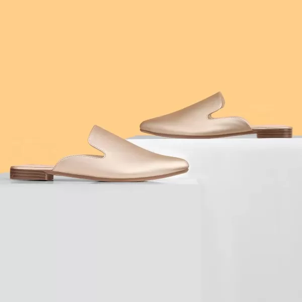 MUSSHOE Mules for Women Flats Comfortable Pointed Toe Women Mules