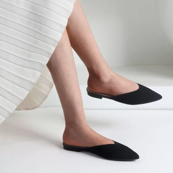 MUSSHOE Mules for Women Pointed Toe Replace Women Mules Flats