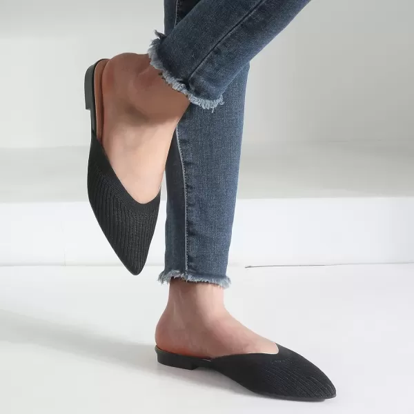 MUSSHOE Mules for Women Pointed Toe Replace Women Mules Flats