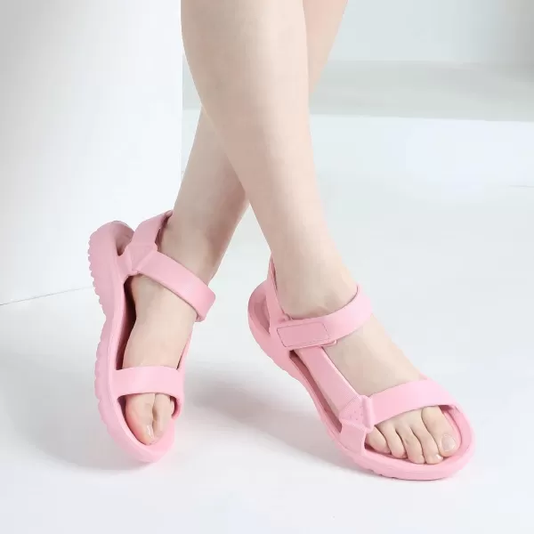 MUSSHOE Sandals Women Comfortable Sandals for Women Dressy Summer Elastic Ankle Strap Casual Summer Beach Flip Flops For Womens Sandals Flats