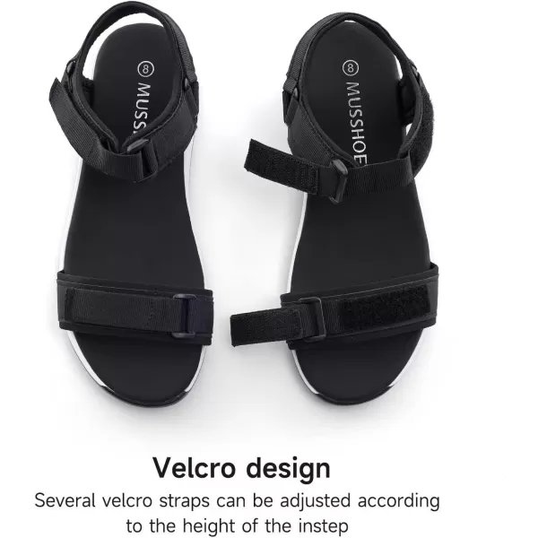 MUSSHOE Sandals Women Comfortable Sandals for Women Dressy Summer Elastic Ankle Strap Casual Summer Beach Flip Flops For Womens Sandals Flats