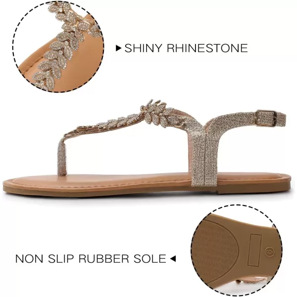 MUSSHOE Sandals for Women Dressy Summer Rhinestone Sandals for Women