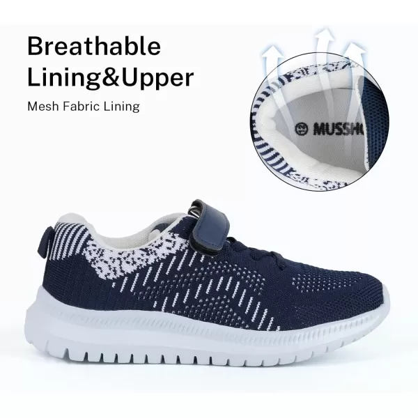 MUSSHOE Unisex - Child Sneaker Breathable Knit Mesh Kids Shoes Walking Shoes for Boys and Girls