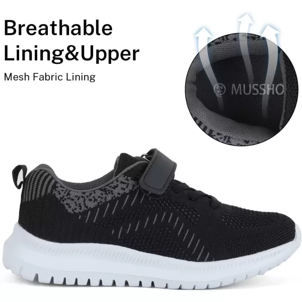 MUSSHOE Unisex - Child Sneaker Breathable Knit Mesh Kids Shoes Walking Shoes for Boys and Girls