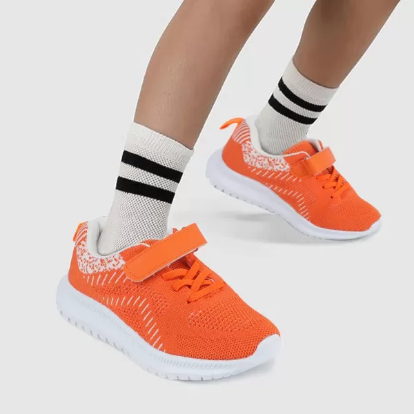 MUSSHOE Unisex - Child Sneaker Breathable Knit Mesh Kids Shoes Walking Shoes for Boys and Girls