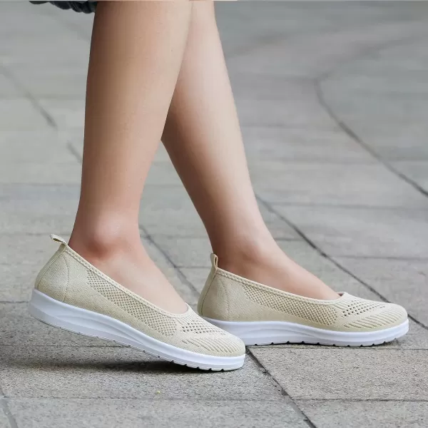 MUSSHOE Walking Shoes Women Breathe Mesh Slip On Sneakers Women Comfortable Lightweight