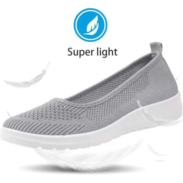 MUSSHOE Walking Shoes Women Breathe Mesh Slip On Sneakers Women Comfortable Lightweight