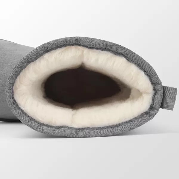 MUSSHOE Winter Mid-Calf Plush Fuzzy Boots for Women Snow Womens Ankle Furry Slip On Boots Suede Platform Boot Fall Fur Cozy Shoes