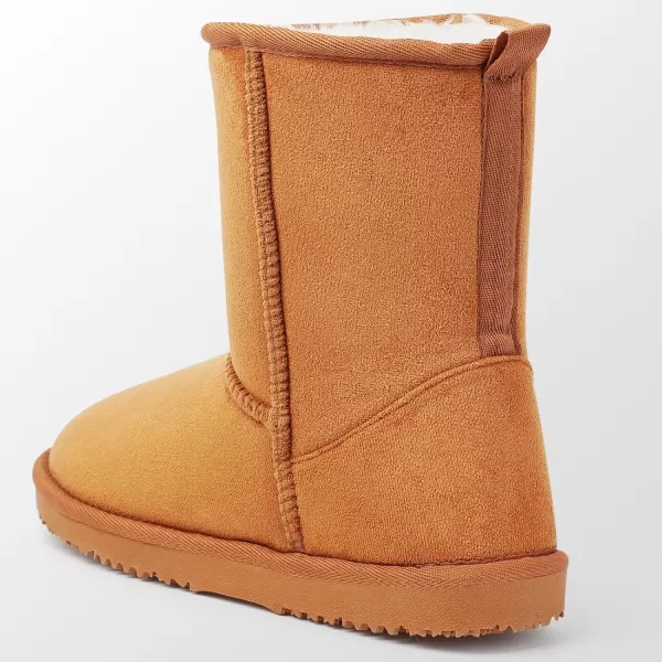 MUSSHOE Winter Mid-Calf Plush Fuzzy Boots for Women Snow Womens Ankle Furry Slip On Boots Suede Platform Boot Fall Fur Cozy Shoes