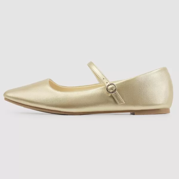 MUSSHOE Womens Ballet Mary Jane Flats Shoes Adjustable Strap Comfortable Square Closed Toe Versatile Chic Footwear with Latex Insole