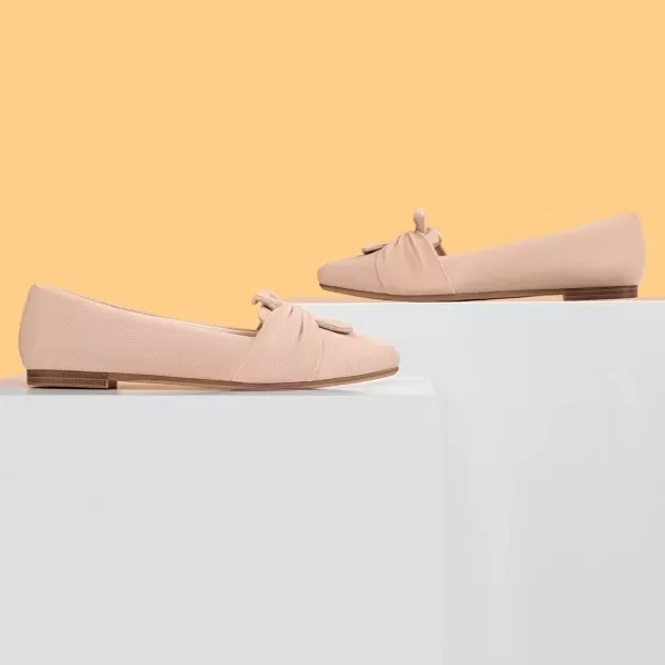 MUSSHOE Women's Flats Dressy Pointed Toe Comfortable Bowknot Ballet Flats Shoes