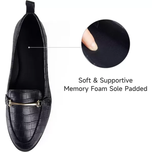 MUSSHOE Women's Loafer Slip-on Flats for Women Dressy Comfortable Loafers for Women