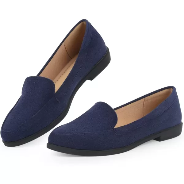 MUSSHOE Women's Loafer Slip-on Flats for Women Dressy Comfortable Loafers for Women